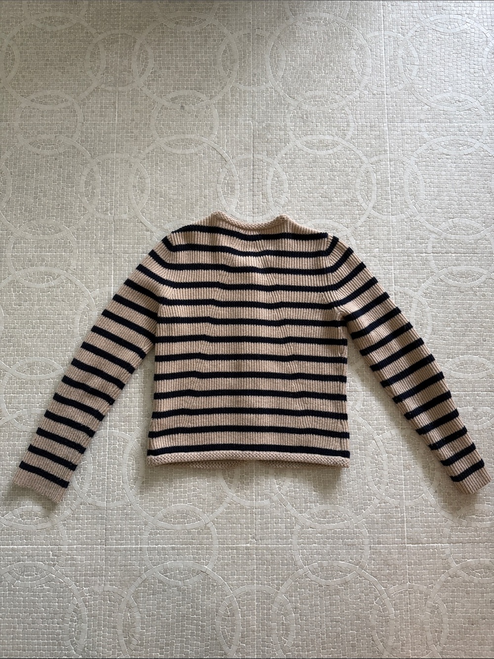 NWOT rag & bone Beige and Black Striped Button Cardigan - Picture 5 of 11